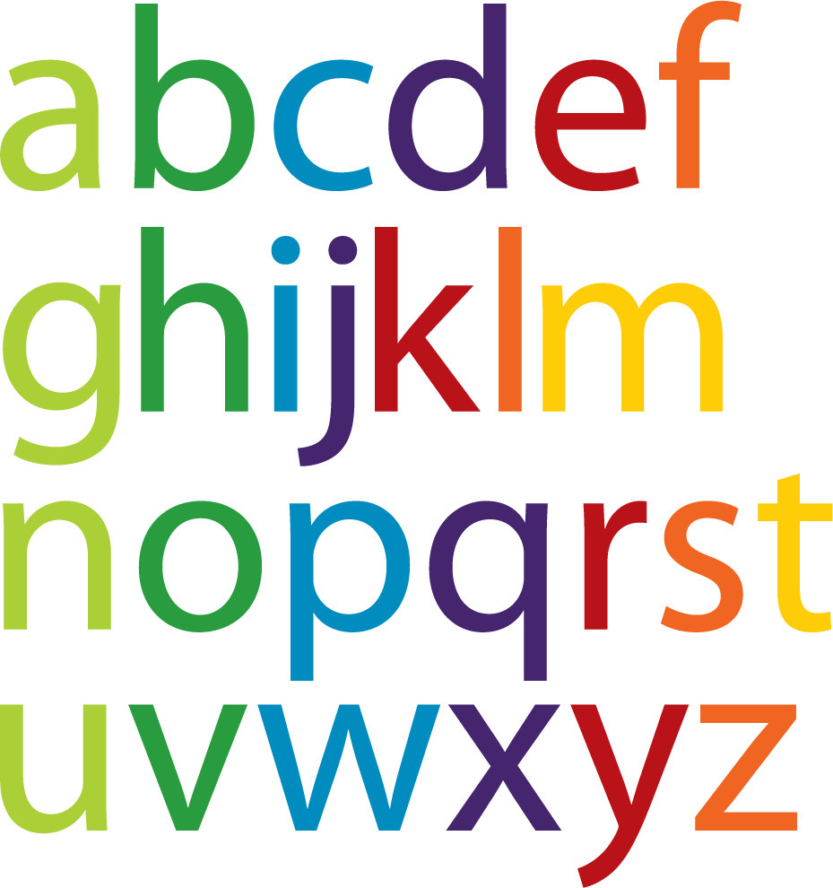 Kids Letters of the Alphabet Abc Can Do It in Any Colors A-Z
