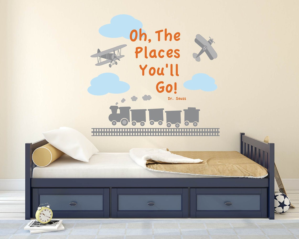 Nursery Wall Decals / Buy Wall Decals / Oh the Places Etsy