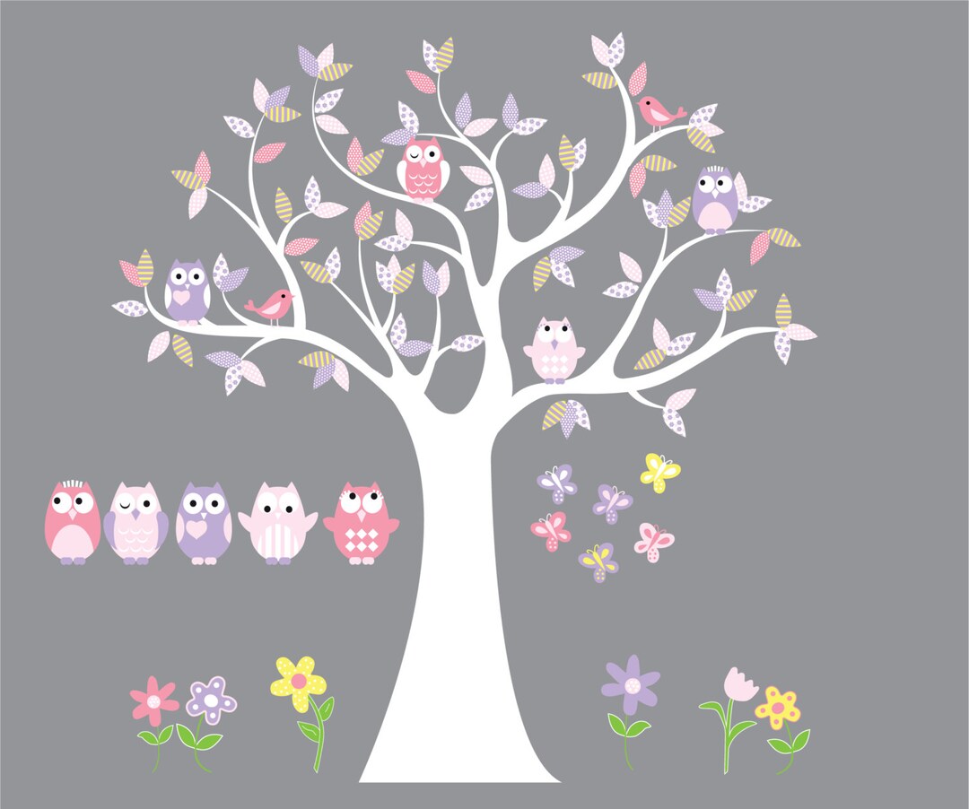 Sonic Wings Ufengke Calcomanías De Pared De árbol Genealógico De Búhos,  Diseño De Mariposas, Decoración Artística Para Dormitorio De Niños,  Guardería, Sala De Estar Oppo A78 5 G Funda, image size:1080x902