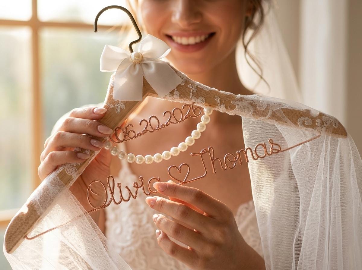 white wedding dress with rose gold jewelry Spaghetti Straps Satin Wedding Dress Princess