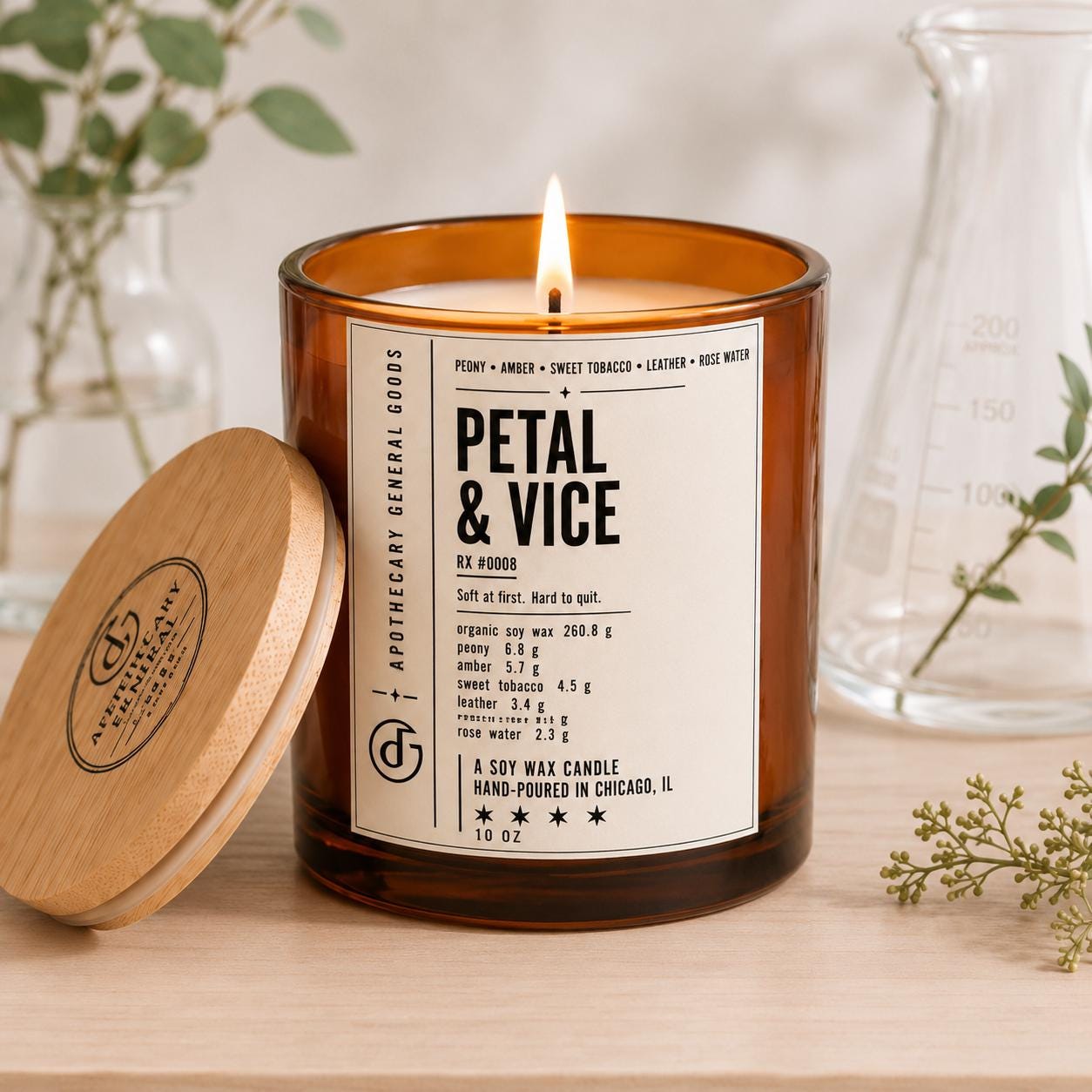 Tobacco Petals Candle