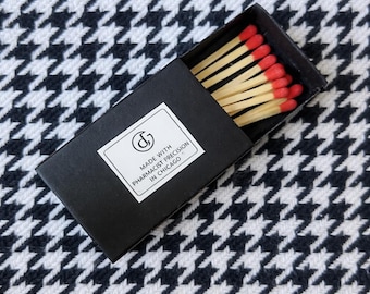 Bespoke Red Hot Double-sided Strike Box Matches
