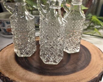 Aceiteras y vinagreras de cristal Wexford de Anchor Hocking, estilo vintage (sin tapones).