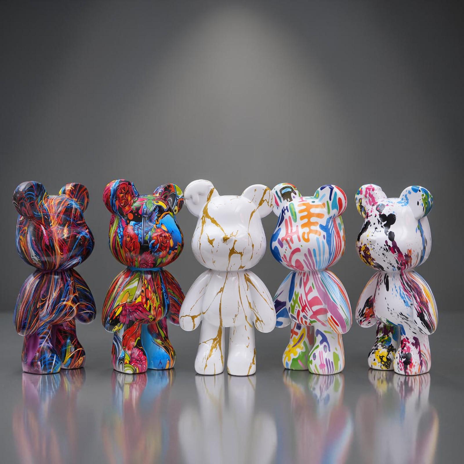 Graffiti bear statue - Etsy 日本