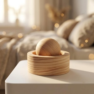 Natural Wood Essential Oil Diffuser, Minimalist Car Home Decor, Passive Aromatherapy Accent