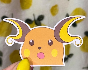 Surprised Chu Meme Sticker | Matte Paper or Waterproof Glossy Laminate, Handmade, Die Cut Stickers