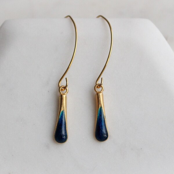 Gold cremation memorial earrings