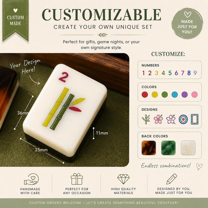 Tortoiseshell American Mahjong Tiles Set, Double Layer Acrylic Mahjong Tiles, Portable Travel Mahjong Set, Outdoor Hand Shuffle Game Tiles image 7