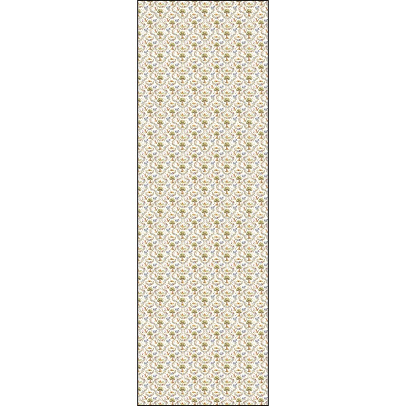 Winnie the Pooh Fabric by Yard Cotton Twill | Vintage Style Bouquet Print image 8