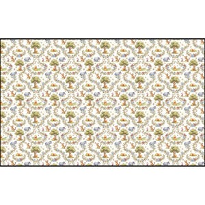 Winnie the Pooh Fabric by Yard Cotton Twill | Vintage Style Bouquet Print image 6