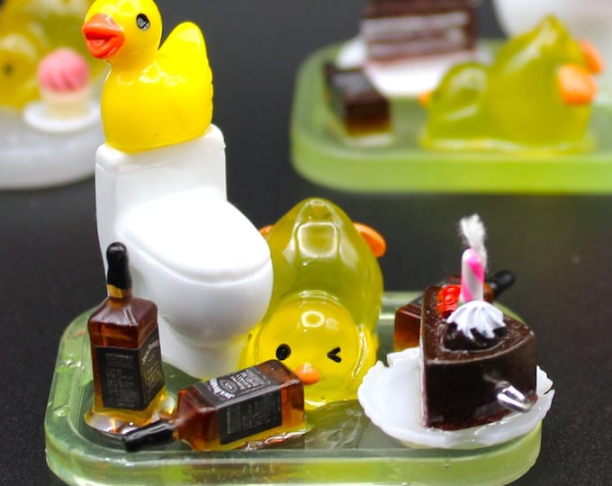 Mini Drunken Duck Party Scene (2" Size)