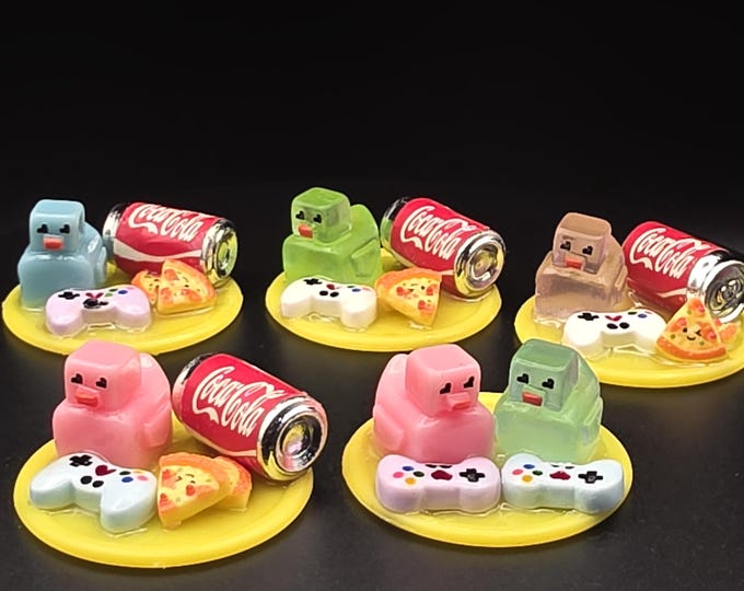Mini Block Duck Gamer Night (1.5" Base)