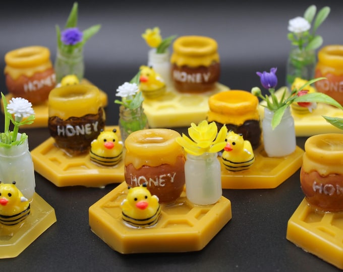 Mini Honey Pot Bumble Bee Duck (2" Size)