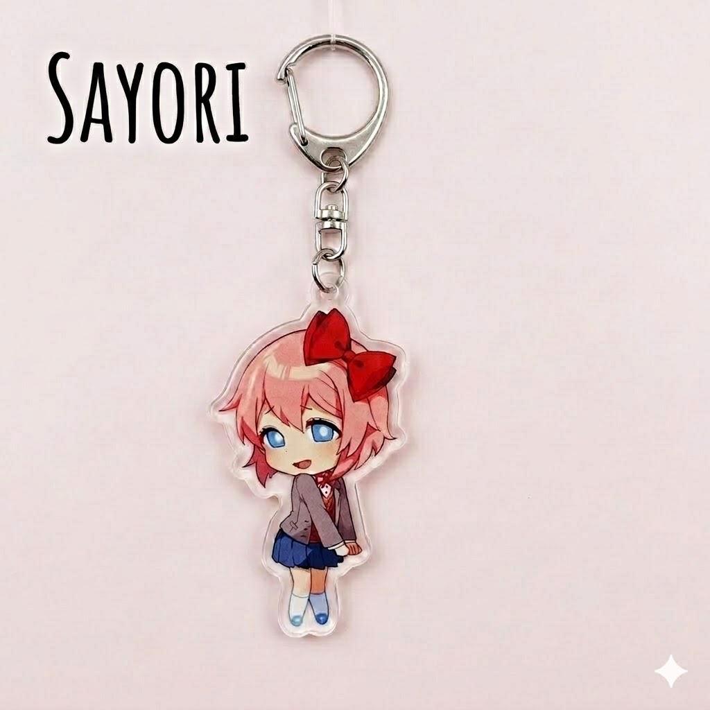 DDLC Acrylic Keychain, Monika Natsuki Yuri Sayori Bag Charm, Doki Doki ...