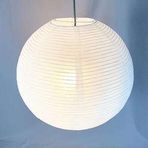 Handmade Round Paper Lantern Lampshade – Boho Wabi Sabi Ceiling Light