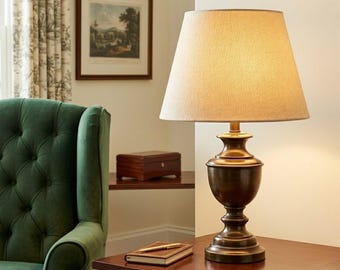 Cream Empire Pleated Lampshade, UNO Fitter, Cozy Cottage Bedroom Decor