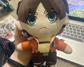 Cute Eren Yeager Chibi Plush – Attack on Titan Anime Soft Stuffed Toy