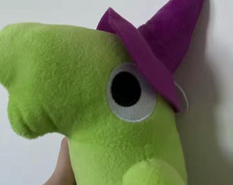 Glep Inspired Handmade Plush Toy – Cute Green Character Stuffed Doll