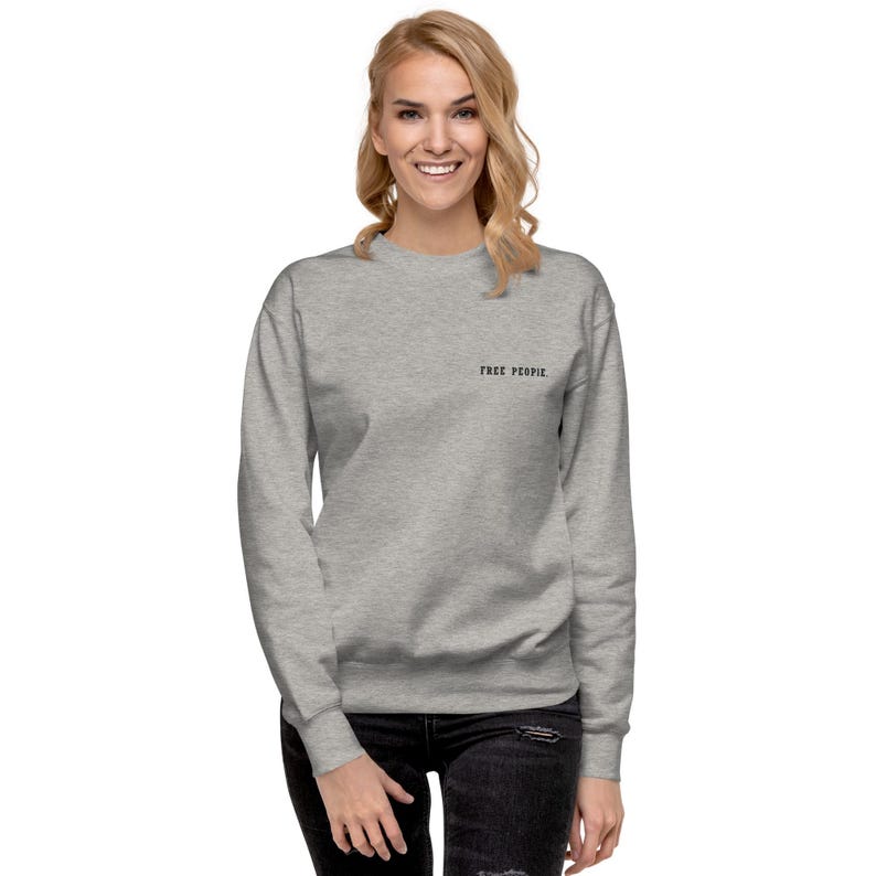 Unisex Sweatshirt – Premium Fleece Crew Neck, Minimalist Streetwear | FREE PEOPLE