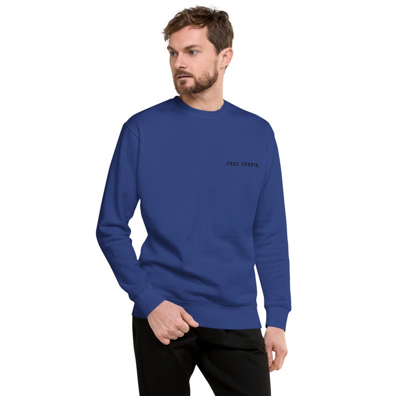 Unisex Sweatshirt – Premium Fleece Crew Neck, Minimalist Streetwear | FREE PEOPLE