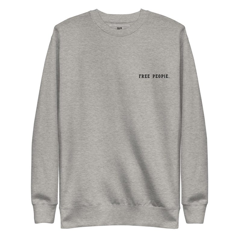 Unisex Sweatshirt – Premium Fleece Crew Neck, Minimalist Streetwear | FREE PEOPLE