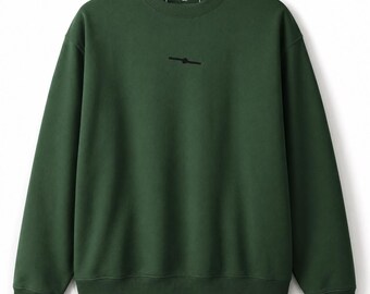 Sudadera unisex – Cuello redondo de felpa premium, estilo urbano minimalista | LOGOTIPO TOLYW