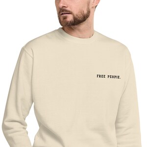 Unisex Sweatshirt – Premium Fleece Crew Neck, Minimalist Streetwear | FREE PEOPLE