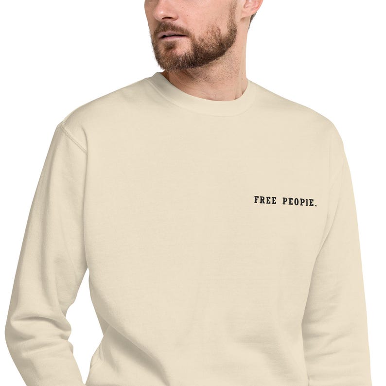 Unisex Sweatshirt – Premium Fleece Crew Neck, Minimalist Streetwear | FREE PEOPLE