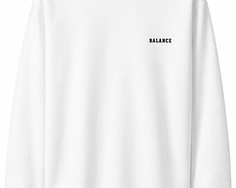 Sudadera unisex – Sudadera minimalista de estilo urbano, felpa de primera calidad, cuello redondo