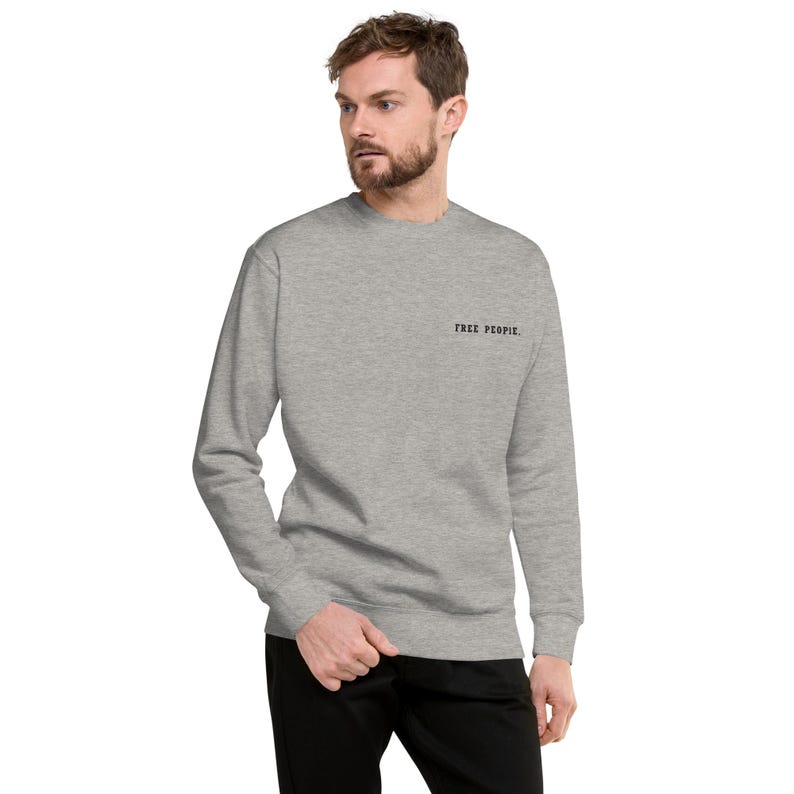 Unisex Sweatshirt – Premium Fleece Crew Neck, Minimalist Streetwear | FREE PEOPLE