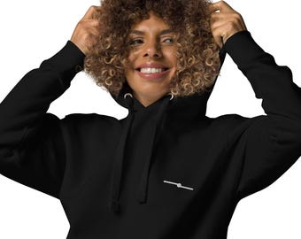 Sudadera minimalista unisex – Ropa urbana de algodón prémium – Sudadera negra moderna