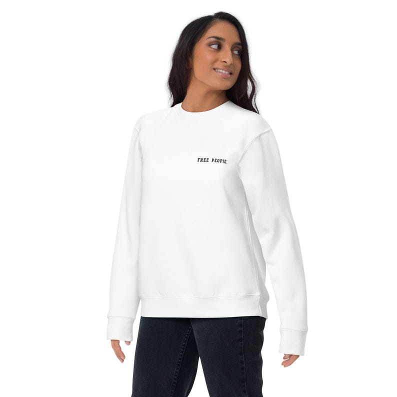 Unisex Sweatshirt – Premium Fleece Crew Neck, Minimalist Streetwear | FREE PEOPLE