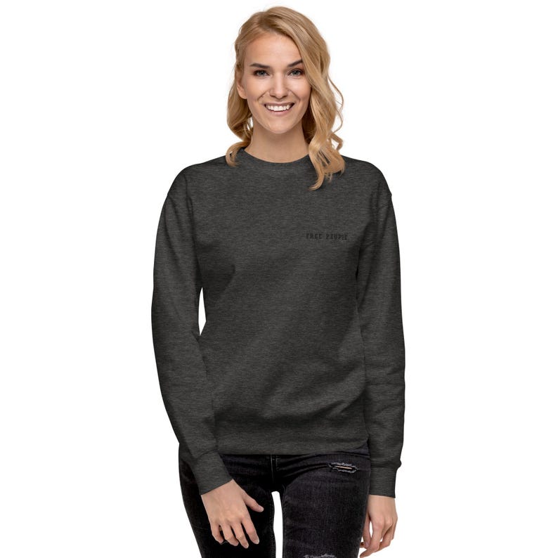 Unisex Sweatshirt – Premium Fleece Crew Neck, Minimalist Streetwear | FREE PEOPLE