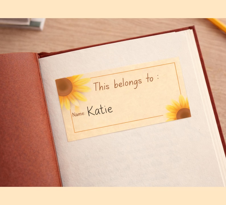 Printable Floral Name Tags | Book Labels, Classroom Organization ...