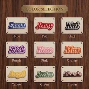 Custom Name Embroidered Patch Iron On, Personalized Script Font Name Tag, DIY Patch for Jackets Backpacks Hats Uniforms, Custom Team Gift