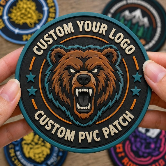 Custom Logo PVC Patch, Custom PVC Patch, Personalized Rubber Patch, Personalized Patch