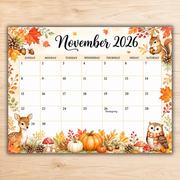 November Icon - Etsy