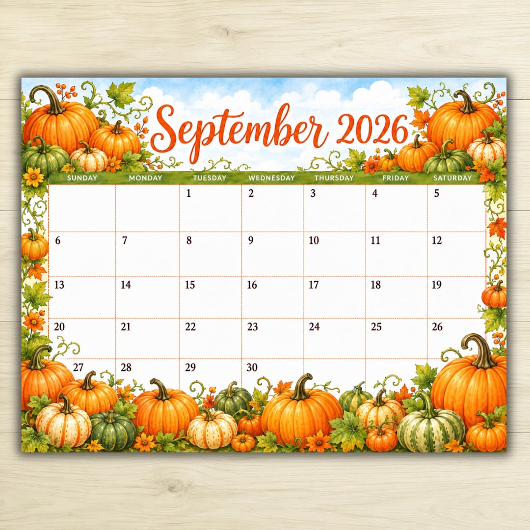 september-2026-calendar-printable-pumpkin-fall-calendar-autumn