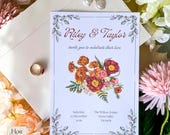 Editable Wedding Invitation Template | Canva Wedding Invite | Botanical Floral | Printable 5x7 A5