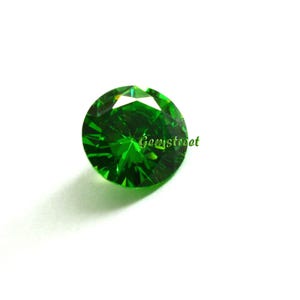 4Ct Natural Kenyan Tsavorite Green Garnet, Round Cut Certified Loose Gemstone, Genuine Garnet for Jewelry Making, Collector Gem image 9