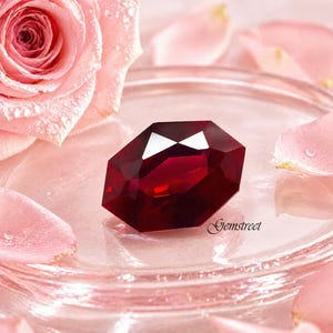 Extraordinary 21 Ct Deep Red Ruby Burmese Natural Fancy Cut Certified Gemstone High Jewelry Collector’s Piece