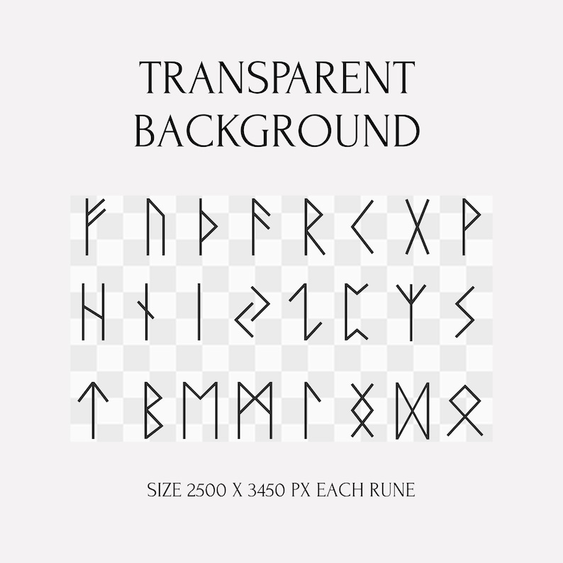 Elder Futhark Rune SVG PNG Bundle – Viking Nordic Symbols Vector ...