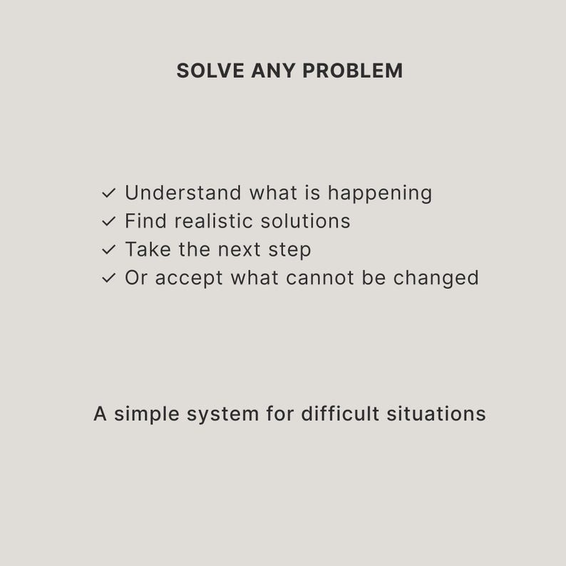 Problem Solving Practical Template – Decision Making Worksheet, ADHD friendly(Digital Download) image 6