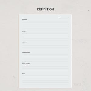 Mathe-Lernmaterialien-Paket, STEM-Notizbuch-Deckblatt-Vorlage, Formelblatt für Beweisdefinitionen (Digitaler Download) Bild 11