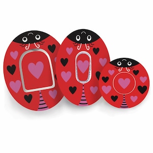 Lovebug-patch voor Freestyle Libre, Dexcom G6, G7, Omnipod, Medtronic - CGM, waterdichte diabetessticker