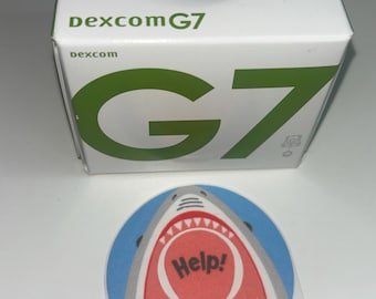 Parche Shark para Freestyle Libre, Dexcom G6, G7, Omnipod, Medtronic - CGM, Adhesivo impermeable para diabetes