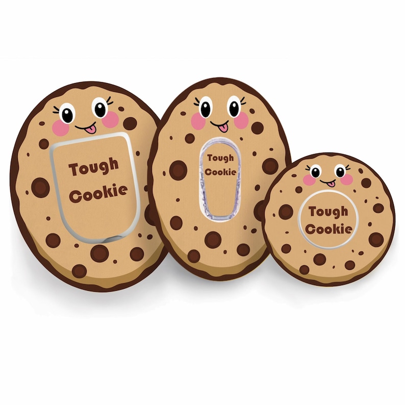 Parche Tough Cookie, Freestyle Libre, Dexcom G6, G7, Omnipod, Medtronic - Adhesivo impermeable para diabetes con monitorización continua de la glucosa (CGM) imagen 1