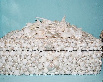 Sea Shell  Encrusted Wine Box....inspired by VIZCAYA MUSEUM GARDENS Grottoes