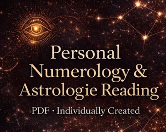 Una lectura personal de numerología y astrología que combina los números del camino de vida y su carta natal para revelar el propósito del alma y la guía espiritual.