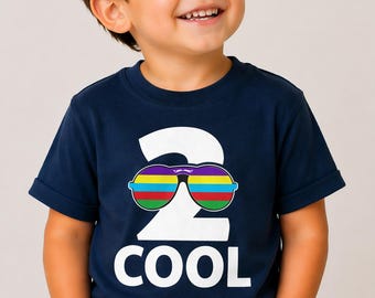 2nd Birthday Shirt, "2" Kids Tee, Boys Girls Outfit